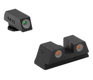 Meprolight USA 102203301 Tru-Dot Sight Set Green Tritium/Orange Tritium/Black Frame Compatible w/Glock 42/43/43X/48X, Post/Dovetail Mount Meprolight USA 102203301 Tru-Dot Sight Set Green Tritium/Orange Tritium/Black Frame Compatible w/Glock 42/43/43X/48X, Post/Dovetail Mount