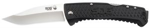 S.O.G SOG-TD1011-C Traction 3.50" Folding Clip Point Plain Satin 5Cr13MoV SS Blade Black Textured GRN Handle Includes Pocket Clip S.O.G SOG-TD1011-C Traction 3.50" Folding Clip Point Plain Satin 5Cr13MoV SS Blade Black Textured GRN Handle Includes Pocket Clip