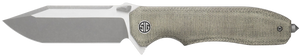 Sig Sauer Knives VA9GT Validus 3.78" Folding Modified Tanto Plain Dark Acid Stonewash/Satin M390 Steel Blade, 4.76" Green Canvas Micarta Handle Sig Sauer Knives VA9GT Validus 3.78" Folding Modified Tanto Plain Dark Acid Stonewash/Satin M390 Steel Blade, 4.76" Green Canvas Micarta Handle