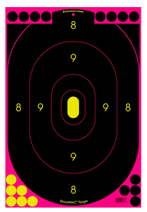 Birchwood Casey 34635 Shoot-N-C Reactive Target Self-Adhesive Paper Black/Pink 12"x18" Oval Silhouette 5 Pack Birchwood Casey 34635 Shoot-N-C Reactive Target Self-Adhesive Paper Black/Pink 12"x18" Oval Silhouette 5 Pack