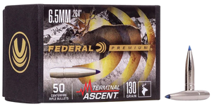Federal PB264TA1 Premium Terminal Ascent Component 6.5mm 130gr 50 Per Box/4 Case Federal PB264TA1 Premium Terminal Ascent Component 6.5mm 130gr 50 Per Box/4 Case