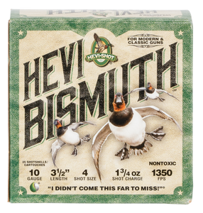HEVI-BISMUTH 10GA STEEL #4 SHOTSHELLS HEVI-BISMUTH 10GA STEEL #4 SHOTSHELLS