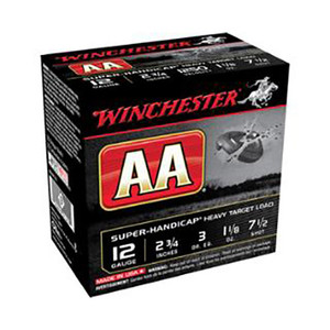 WIN AA SUPER HANDICAP 12GA 1-1/8OZ #7.5 25/10 WIN AA SUPER HANDICAP 12GA 1-1/8OZ #7.5 25/10