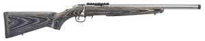Ruger 8368 American Rimfire Target Full Size 22 WMR 9+1 18" Satin Stainless Threaded Bull Barrel, Satin Stainless Scope Rail Receiver, Black Laminate Fixed Stock, Right Hand Ruger 8368 American Rimfire Target Full Size 22 WMR 9+1 18" Satin Stainless Threaded Bull Barrel, Satin Stainless Scope Rail Receiver, Black Laminate Fixed Stock, Right Hand