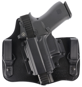 Galco KT801RB KingTuk Deluxe IWB Black Kydex/Leather Compatible w/Glock 43/43X/Springfield Hellcat Pro UniClip Mount Left Hand Galco KT801RB KingTuk Deluxe IWB Black Kydex/Leather Compatible w/Glock 43/43X/Springfield Hellcat Pro UniClip Mount Left Hand