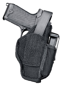 Uncle Mike's 70160 Sidekick Hip Holster IWB/OWB Size 16 Black Kodra Nylon Belt Clip Fits Med/Large Semi Autos Fits 3.25-3.75" Barrel Ambidextrous Uncle Mike's 70160 Sidekick Hip Holster IWB/OWB Size 16 Black Kodra Nylon Belt Clip Fits Med/Large Semi Autos Fits 3.25-3.75" Barrel Ambidextrous