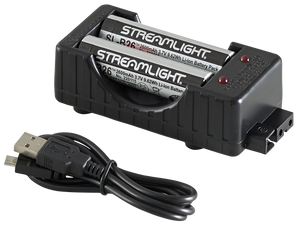 Streamlight 22010 18650 Battery Charger w/Batteries Black 18650 Li-ion Rechargeable Battery Streamlight 22010 18650 Battery Charger w/Batteries Black 18650 Li-ion Rechargeable Battery