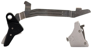 Timney Triggers ALPHAGLOCK34LRGSILVR Alpha Competition 45 ACP/10mm Auto, Silver Straight Trigger, Compatible w/Glock Gen3-4 Timney Triggers ALPHAGLOCK34LRGSILVR Alpha Competition 45 ACP/10mm Auto, Silver Straight Trigger, Compatible w/Glock Gen3-4