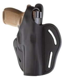 1791 Gunleather BHX5SBLR BHX OWB 05 Stealth Black Leather Belt Slide Fits Sig P320/Ruger Security-9 1791 Gunleather BHX5SBLR BHX OWB 05 Stealth Black Leather Belt Slide Fits Sig P320/Ruger Security-9