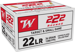 Winchester Target & Small Game 22LR 36gr CPHP 222 Round Box Winchester Target & Small Game 22LR 36gr CPHP 222 Round Box