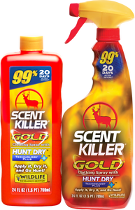 Wildlife Research 1259 Scent Killer Gold Combo Odorless Scent 24 oz Trigger Spray Wildlife Research 1259 Scent Killer Gold Combo Odorless Scent 24 oz Trigger Spray
