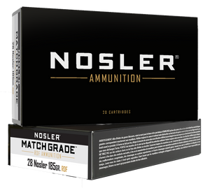 Nosler 60141 Match Grade RDF 28Nosler 185gr RDF Hollow Point Boat Tail 20 Per Box/10 Case Nosler 60141 Match Grade RDF 28Nosler 185gr RDF Hollow Point Boat Tail 20 Per Box/10 Case