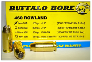 Buffalo Bore Ammunition 35A20 Personal Defense Strictly Business 460Rowland 185gr Jacket Hollow Point 20 Per Box/12 Case Buffalo Bore Ammunition 35A20 Personal Defense Strictly Business 460Rowland 185gr Jacket Hollow Point 20 Per Box/12 Case