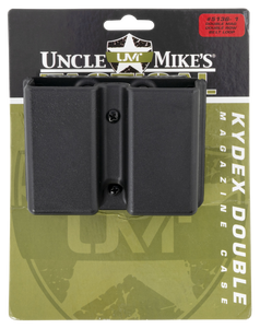 Uncle Mike's 51361 Kydex Double Mag Case Black Kydex Belt Clip 9mm Luger 40 S&W Belts 1.75" Wide Uncle Mike's 51361 Kydex Double Mag Case Black Kydex Belt Clip 9mm Luger 40 S&W Belts 1.75" Wide