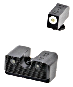 TruGlo TG231G2W Tritium Pro High, White Outline Tritium Front/ Green Tritium Rear/Black Nitride Fortress Frame, Compatible w/Most Glock Except MOS, Front Post/Rear Dovetail Mount TruGlo TG231G2W Tritium Pro High, White Outline Tritium Front/ Green Tritium Rear/Black Nitride Fortress Frame, Compatible w/Most Glock Except MOS, Front Post/Rear Dovetail Mount