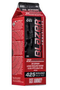 CCI BLAZER 22LR 38GR LRN 425 ROUND BOX CCI BLAZER 22LR 38GR LRN 425 ROUND BOX