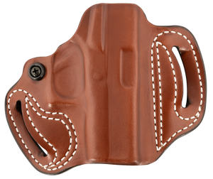 DeSantis Gunhide 086TA8BZ0 Mini Slide OWB Tan Leather Belt Slide Fits Glock 43/43x/48 Belt 1.75" Wide Right Hand DeSantis Gunhide 086TA8BZ0 Mini Slide OWB Tan Leather Belt Slide Fits Glock 43/43x/48 Belt 1.75" Wide Right Hand