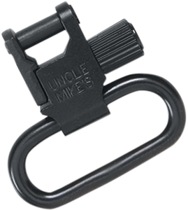 Uncle Mike's 14033 Super Swivel Quick Detach Tri-Lock Blued 1.25" Loop for Rifles or Shotguns w/QD Bases Uncle Mike's 14033 Super Swivel Quick Detach Tri-Lock Blued 1.25" Loop for Rifles or Shotguns w/QD Bases