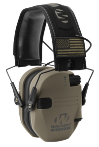 Walker's GWPRSEMPAT Razor Patriot Slim Muff 23 dB Over the Head Flat Dark Earth/Black Polymer Walker's GWPRSEMPAT Razor Patriot Slim Muff 23 dB Over the Head Flat Dark Earth/Black Polymer