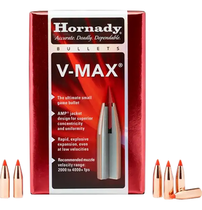 Hornady 17105 V-Max 17 Cal .172 25 gr V Max 100 Per Box/ 40 Case Hornady 17105 V-Max 17 Cal .172 25 gr V Max 100 Per Box/ 40 Case