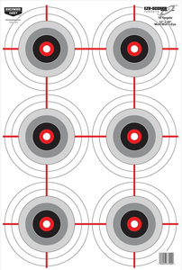 Birchwood Casey BC-37037 EZE-Scorer Bullseye Hanging Paper 23" x 35" Black/Gray/Red 5 Pack Birchwood Casey BC-37037 EZE-Scorer Bullseye Hanging Paper 23" x 35" Black/Gray/Red 5 Pack