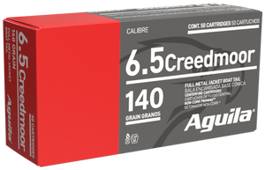 Aguila 1E650110 Target & Range Rifle 6.5Creedmoor 140gr Full Metal Jacket Boat Tail 20 Per Box/25 Case Aguila 1E650110 Target & Range Rifle 6.5Creedmoor 140gr Full Metal Jacket Boat Tail 20 Per Box/25 Case