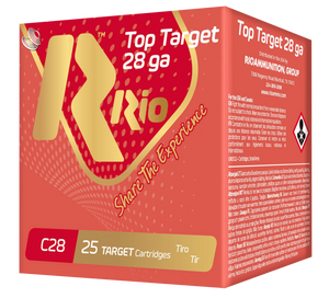 Rio Ammunition RC289 Top Target 28 Gauge 2.75" 3/4 oz 9 Shot 25 Per Box/ 10 Case Rio Ammunition RC289 Top Target 28 Gauge 2.75" 3/4 oz 9 Shot 25 Per Box/ 10 Case