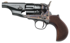Taylors & Company 200017 1860 Army Snub Nose Break Open 44 Cal Striker Fire 3" 6 Shot Color Case Hardened Frame Blued Barrel & Cylinder Walnut Grip Taylors & Company 200017 1860 Army Snub Nose Break Open 44 Cal Striker Fire 3" 6 Shot Color Case Hardened Frame Blued Barrel & Cylinder Walnut Grip