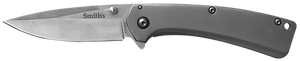 Smiths Products 51008 Furrow 2.90" Folding Drop Point Plain Satin Titanium Coated Stainless Steel Blade/Stainless Steel Handle Includes Pocket Clip Smiths Products 51008 Furrow 2.90" Folding Drop Point Plain Satin Titanium Coated Stainless Steel Blade/Stainless Steel Handle Includes Pocket Clip