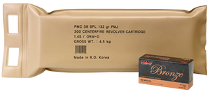 PMC 38GBP Bronze Battle Pack 38Special 132gr Full Metal Jacket 300 Per Box/3 Case PMC 38GBP Bronze Battle Pack 38Special 132gr Full Metal Jacket 300 Per Box/3 Case