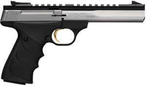 Browning 051507490 Buck Mark Contour 22 LR 10+1, 5.50" Polished Flats Contoured Barrel, Matte Stainless Serrated w/Picatinny Rail Slide, Matte Black Anodized Frame, Black URX Grip, Ambidextrous Browning 051507490 Buck Mark Contour 22 LR 10+1, 5.50" Polished Flats Contoured Barrel, Matte Stainless Serrated w/Picatinny Rail Slide, Matte Black Anodized Frame, Black URX Grip, Ambidextrous