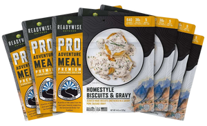 ReadyWise RW05190 Outdoor Food Kit Homestyle Biscuits & Gravy 2 Servings Per Pouch, 6 Per Case ReadyWise RW05190 Outdoor Food Kit Homestyle Biscuits & Gravy 2 Servings Per Pouch, 6 Per Case