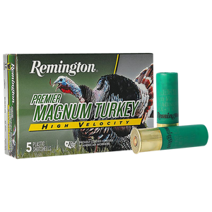 Remington Ammunition 28041 Premier Magnum Turkey High Velocity 12 Gauge 3.50" 2 oz 5 Shot 5 Per Box/ 20 Cs Remington Ammunition 28041 Premier Magnum Turkey High Velocity 12 Gauge 3.50" 2 oz 5 Shot 5 Per Box/ 20 Cs
