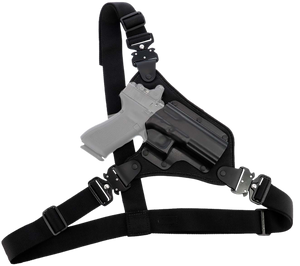 Galco HR872RB Chest Holster Fits chests to 58" Black Hybrid Kydex/Nylon Fits Glock 17Gen 3-5 Galco HR872RB Chest Holster Fits chests to 58" Black Hybrid Kydex/Nylon Fits Glock 17Gen 3-5