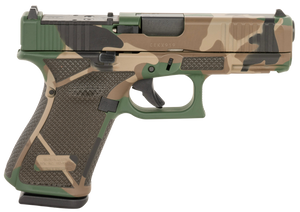 Glock PA195S204MOSNM81 G19 Gen5 MOS Compact Frame 9mm Luger 15+1 4.02" Black GMB Barrel, Camo Cerakote MOS Cut/Serrated Steel Slide, M81 Camo Polymer Frame w/Picatinny Rail, Ambidextrous Glock PA195S204MOSNM81 G19 Gen5 MOS Compact Frame 9mm Luger 15+1 4.02" Black GMB Barrel, Camo Cerakote MOS Cut/Serrated Steel Slide, M81 Camo Polymer Frame w/Picatinny Rail, Ambidextrous