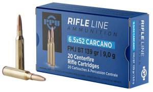 PPU PP6CF Metric Rifle 6.5x52mmCarcano 139gr Full Metal Jacket Boat Tail 20 Per Box/10 Case PPU PP6CF Metric Rifle 6.5x52mmCarcano 139gr Full Metal Jacket Boat Tail 20 Per Box/10 Case
