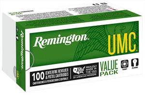 Remington Ammunition 23765 UMC Value Pack 9mmLuger 115gr Full Metal Jacket 100 Per Box/6 Case Remington Ammunition 23765 UMC Value Pack 9mmLuger 115gr Full Metal Jacket 100 Per Box/6 Case
