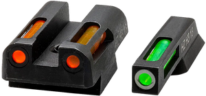 HiViz CZN421 LiteWave H3 Fiber-Optic Sight Set Green Tritium/White Outline w/ Litepipes Orange Fits CZ 75, 85, P-01 HiViz CZN421 LiteWave H3 Fiber-Optic Sight Set Green Tritium/White Outline w/ Litepipes Orange Fits CZ 75, 85, P-01