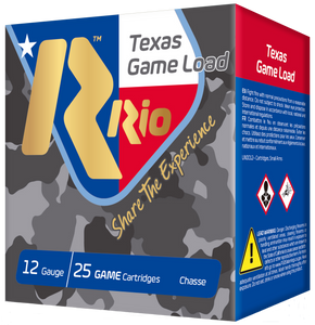 Rio Ammunition TG368TX Top Game Texas Game Load 12 Gauge 2.75" 1 1/4 oz 8 Shot 25 Per Box/ 10 Case Rio Ammunition TG368TX Top Game Texas Game Load 12 Gauge 2.75" 1 1/4 oz 8 Shot 25 Per Box/ 10 Case