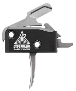 Rise Armament RA434SLVRAWP RA-434 High Performance Single-Stage Flat Trigger with 3.50 lbs Draw Weight & Black/Silver Finish for AR-Platform Rise Armament RA434SLVRAWP RA-434 High Performance Single-Stage Flat Trigger with 3.50 lbs Draw Weight & Black/Silver Finish for AR-Platform