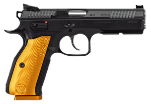 CZ-USA 91249 Shadow 2 9mm Luger 17+1 4.89" Stainless Steel Barrel, Black Nitride Serrated Steel Slide, Black Polycoat Steel Frame w/Beavertail & Picatinny Rail, Orange Aluminum Grip, Ambidextrous CZ-USA 91249 Shadow 2 9mm Luger 17+1 4.89" Stainless Steel Barrel, Black Nitride Serrated Steel Slide, Black Polycoat Steel Frame w/Beavertail & Picatinny Rail, Orange Aluminum Grip, Ambidextrous