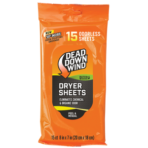 Dead Down Wind 11913 Dryer Sheets Cover Scent Natural Woods Scent Dryer Sheet 15 Per Pkg Dead Down Wind 11913 Dryer Sheets Cover Scent Natural Woods Scent Dryer Sheet 15 Per Pkg
