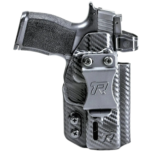 Rounded Gear RGDRUIDGLK4348CFAMBI Druid IWB/OWB Black Carbon Fiber Kydex Fits Glock 43/48 Ambidextrous Rounded Gear RGDRUIDGLK4348CFAMBI Druid IWB/OWB Black Carbon Fiber Kydex Fits Glock 43/48 Ambidextrous