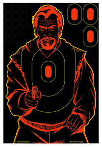 Birchwood Casey 34647 Shoot-N-C Reactive Target Self-Adhesive Paper Black/Red 12"x18" Bad Guy Silhouette 12 Pack Birchwood Casey 34647 Shoot-N-C Reactive Target Self-Adhesive Paper Black/Red 12"x18" Bad Guy Silhouette 12 Pack