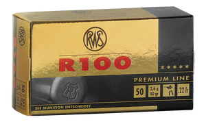 RWS R100 Premium Line 22LR 40gr LRN 50 Round Box RWS R100 Premium Line 22LR 40gr LRN 50 Round Box