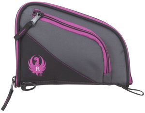 Ruger 27409 Tucson Women's Handgun Case Black/Gray Orchid Accents Lockable Zippers 8" Ruger 27409 Tucson Women's Handgun Case Black/Gray Orchid Accents Lockable Zippers 8"