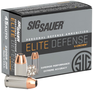 SIG 45AP 230GR V-CROWN 20RD SIG 45AP 230GR V-CROWN 20RD