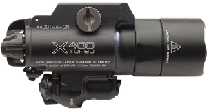 SureFire X400TAGN X400T-A-GN Turbo Black Anodized 650 Lumens White LED/Green Laser SureFire X400TAGN X400T-A-GN Turbo Black Anodized 650 Lumens White LED/Green Laser