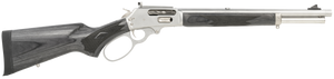 Marlin 70450 1895 Trapper Full Size 45-70 Gov 5+1 16.10" Polished Stainless Steel Threaded Barrel, Polished Stainless Stainless Steel Receiver, Fixed Black Laminate Stock Marlin 70450 1895 Trapper Full Size 45-70 Gov 5+1 16.10" Polished Stainless Steel Threaded Barrel, Polished Stainless Stainless Steel Receiver, Fixed Black Laminate Stock