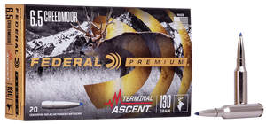 Federal P65CRDTA1 Premium Terminal Ascent 6.5Creedmoor 130gr 20 Per Box/10 Case Federal P65CRDTA1 Premium Terminal Ascent 6.5Creedmoor 130gr 20 Per Box/10 Case